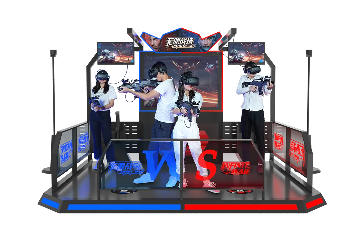 2 Players Adult 9D Arcade Games VR Walker Simulator Virtual Reality  Amusement Park Equipment Shooting Machine For Shopping Malls